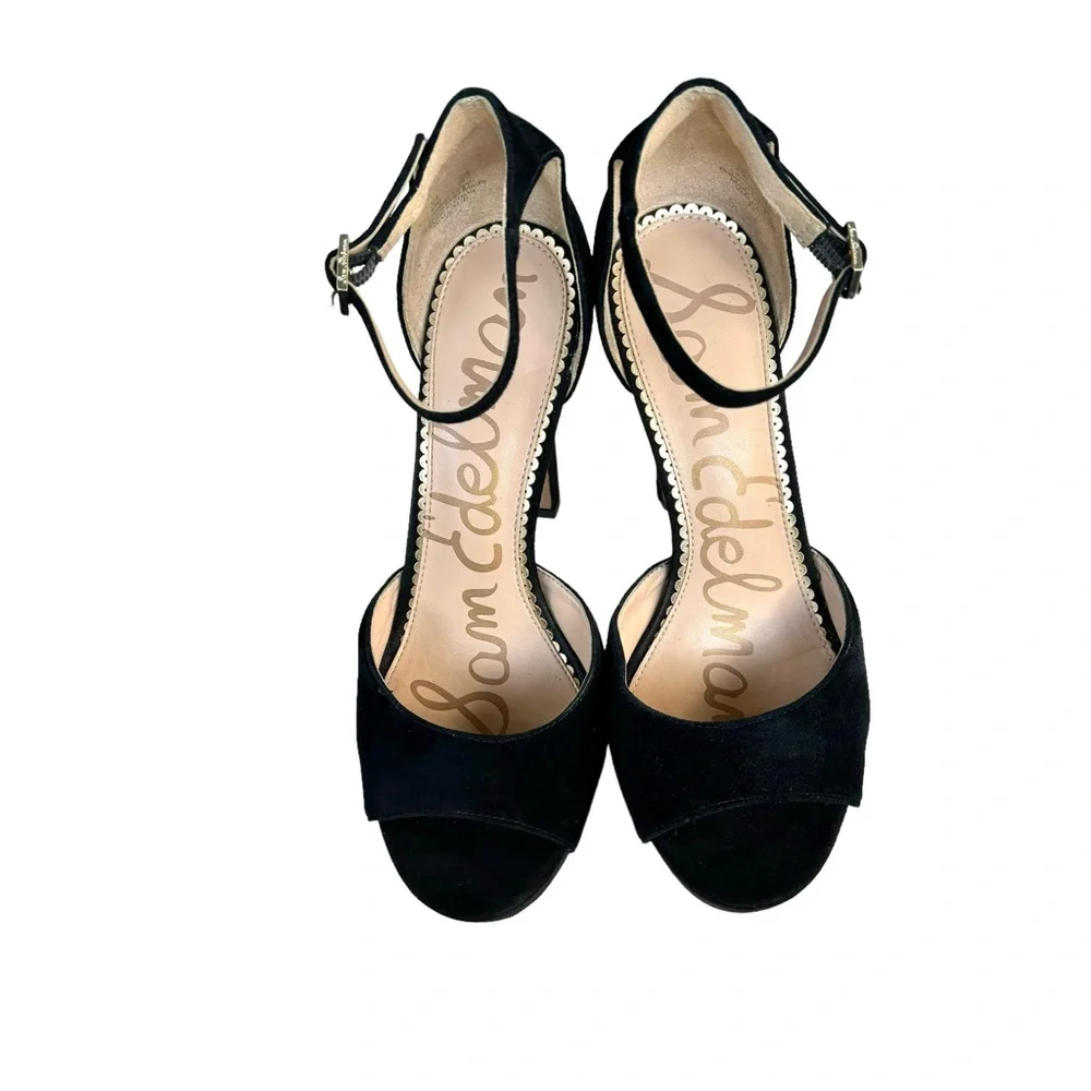 Sam Edelman Wallace Pumps Black Suede Sandals